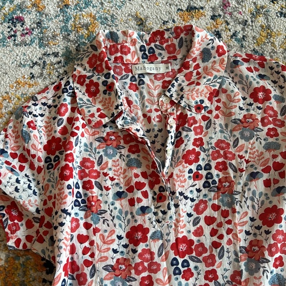 Mahogany Floran Linen Dress - Picture 3 of 3